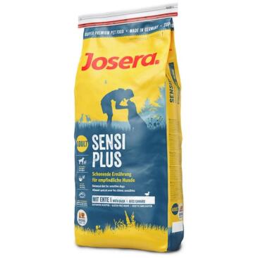 12,5кг Корм Josera SensiPlus (Adult Sensitive 24/12) для взрослых собак всех пород с чувствительным пищеварением с Уткой и рисом