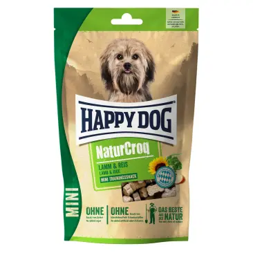 0,8кг Корм Happy Dog NaturCroq Mini Lamm&Reis для взрослых собак мелких пород с чувствительным пищеварением с Ягнёнком и рисом