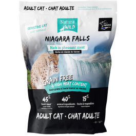 Корм в развес Natura Wild CAT Niagara Falls беззерновой для взрослых кошек с чувствительным пищеварением с Фазаном, 1кг