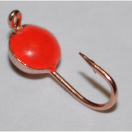 Мормышка вольфрамовая с ушком ""Полусфера флюрик"" 4,0мм, медь, 0,29гр