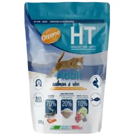 0,3кг Корм Cennamo HTC Adult SALMON/RICE для взрослых кошек с Лососем и Рисом