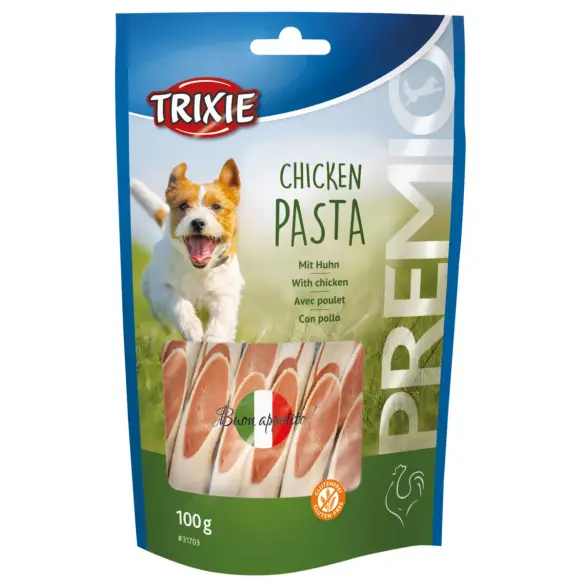 100гр Лакомство "TRIXIE PREMIO" для собак, макароны из курицы, без глютена
