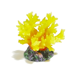 Декорация для аквариума "Коралл желтый"