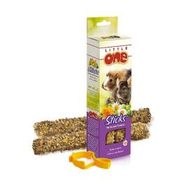 2*55гр Лакомства палочки Little One Sticks Herbs and Flowers для Морских Свинок, Кроликов и Шиншилл с травами и цветами