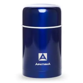 Термос Арктика 302, 750мл с широким горлом для еды, синий