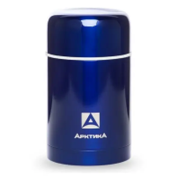 Термос Арктика 302, 750мл с широким горлом для еды, синий