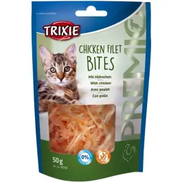 50гр Лакомство TRIXIE PREMIO для кошек, куриные ломтики, без глютена