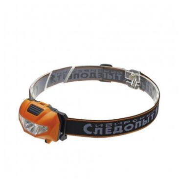 Фонарь налобный СИБИРСКИЙ СЛЕДОПЫТ "Кварк", 1 COB+2 LED, 3xAAA