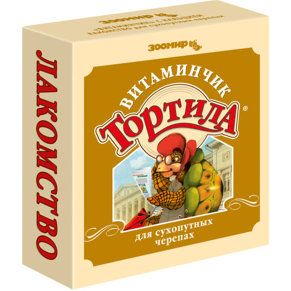 Лакомство ТОРТИЛА "Витаминчик" с кальцием для сухопутных черепах, 50гр