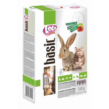 350гр Корм Lolo Pets Фруктовый  для Хомяка и Кролика