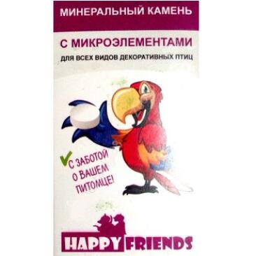30гр Камень для птиц Happy Friends с микроэлементами
