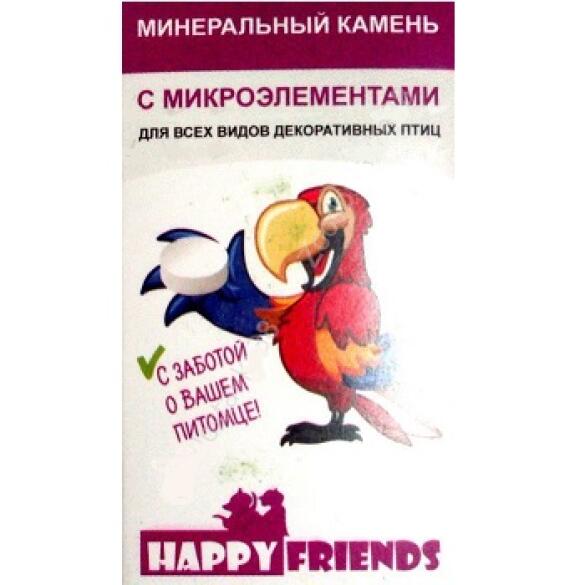30гр Камень для птиц Happy Friends с микроэлементами