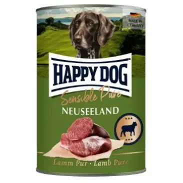 400гр Корм HAPPY DOG Sensible Pure Neuseeland для взрослых собак с ягненком