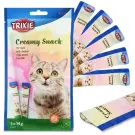 14г*5шт Лакомство TRIXIE Creamy Snacks для кошек, сливочная закуска,курица без глютена и сахара