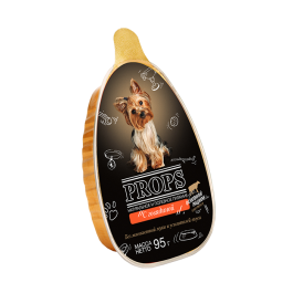 95гр Корм консервированный PROPS для собак с говядиной