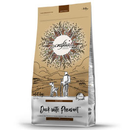 2кг Корм Craftia Natura Adult Medium&Large для взрослых собак средних и крупных пород из утки с фазаном