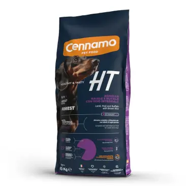 10кг Корм Cennamo HTD Adult MINI FOREST для взрослых собак мелких пород с Ягнёнком, Свининой, Буйволом и Бурым рисом