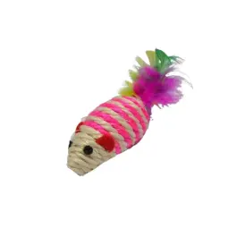 Игрушка Papa&Mama Pet для кошек "Мышка" 9,6х4,5х5см (сизаль)