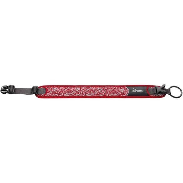 Ошейник HUNTER Collar Divo Reflect 45-55/L, Красный/серый