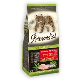 2кг Корм Primordial Holistic Grain-Free Cat Urinary Turkey & Herring для взрослых кошек - профилактика мочекаменной болезни с Индейкой и сельдью