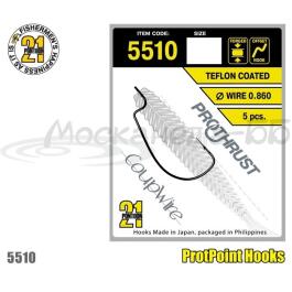 Крючок офсетный Pontoon 21 Teflon Coated 5510 №01 6шт