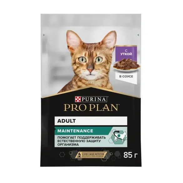 85гр Корм для кошек PRO PLAN Nutrisavour с Уткой в соусе