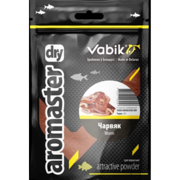 Аттрактант рыболовный Vabik AROMASTER-DRY Червь 100г