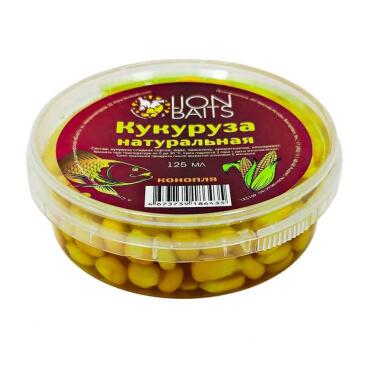 Насадка Lion Baits кукуруза натуральная Конопля, 125мл