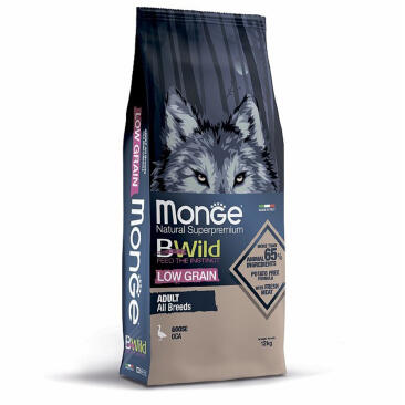 Корм в развес Monge Dog BWild Low Grain Adult Goose низкозерновой для собак всех пород с Гусем, 1кг