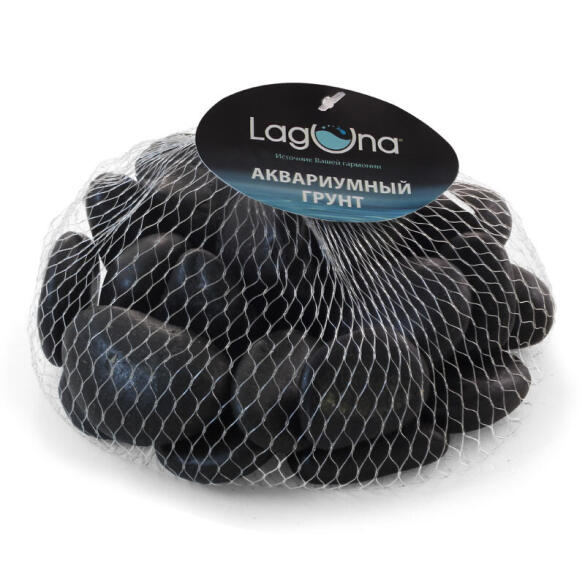Галька Laguna черная, 30-60мм, 1кг