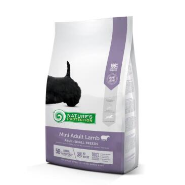 500гр Корм Nature's Protection Adult Mini Lamb для собак мелких пород с мясом ягненка