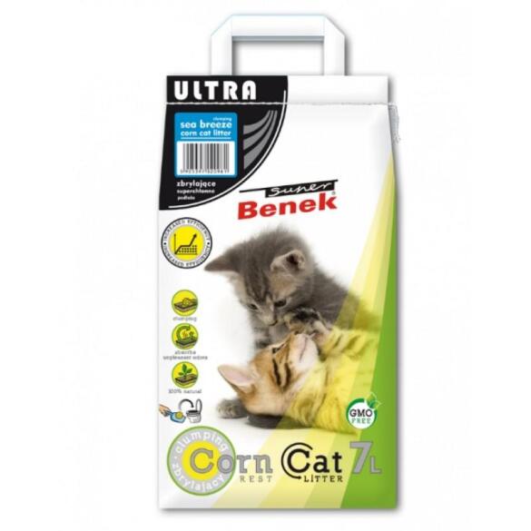 Наполнитель S Benek 7л Corn Cat  Морской бриз