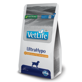 2кг Корм Farmina Vet Life Dog UltraHypo диета для взрослых собак с аллергическими пищевыми реакциями и атопиями