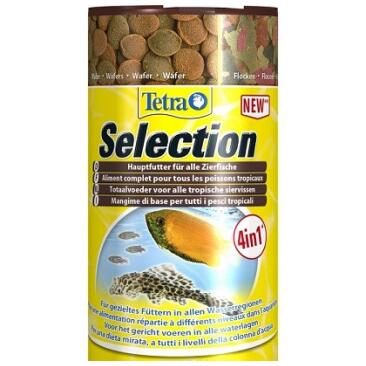 100мл Корм TETRA Selection 4in1 4 вида корма для любых тропических рыб