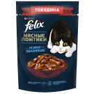 75гр Корм для кошек FELIX Мясные ломтики с Говядиной