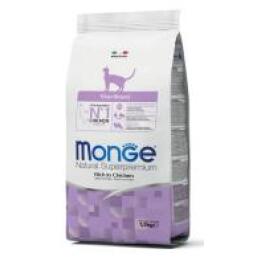 0,4кг Корм Monge Cat Sterilized для стерилизованных кошек с Курицей