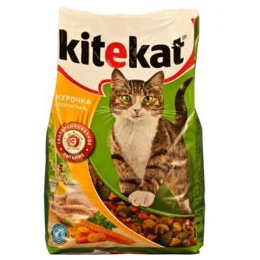 350гр Корм KITEKAT  для кошек, Курочка аппетитная