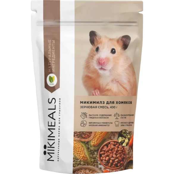 400гр Корм MIKIMEALS  для Хомяков