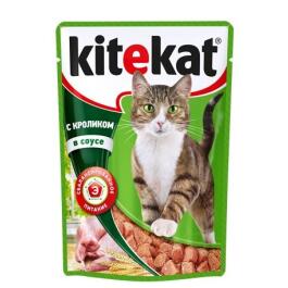 85гр Корм для кошек KITEKAT Кролик в соусе