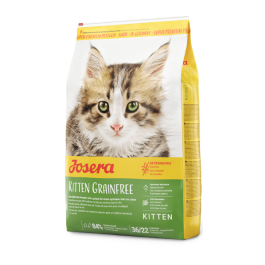 10кг Корм Josera Kitten Grainfree (Kitten 36/22) беззерновой для котят до 12 месяцев, беременных и кормящих кошек с домашней Птицей
