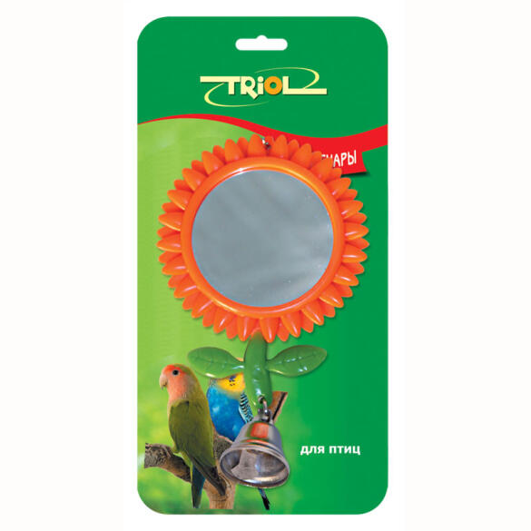 Игрушка Triol для птиц зеркало Подсолнух, 80*175мм