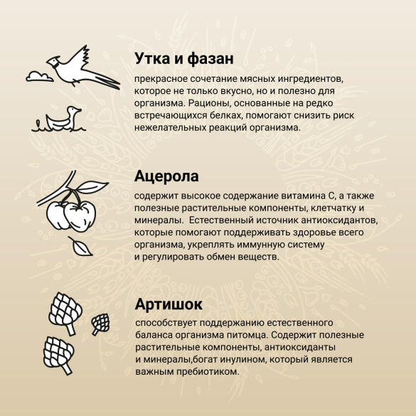 7кг Корм Craftia Natura Puppy Medium&Large для щенков средних и крупных пород из из Утки с фазаном