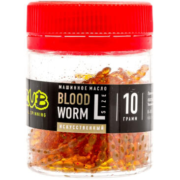 Мотыль искусственный ZUB BLOODWORM машинное масло