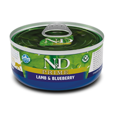 70гр Консервы Farmina N&D Cat Prime Lamb & Blueberry беззерновые для кошек с Ягненком и черникой