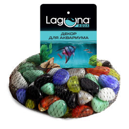 500гр Грунт Laguna AQUA стеклянный "Набор №7", 20-25мм