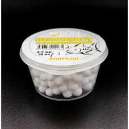 Lion Baits пенопласт белый Опарыш, 4-7мм  50мл