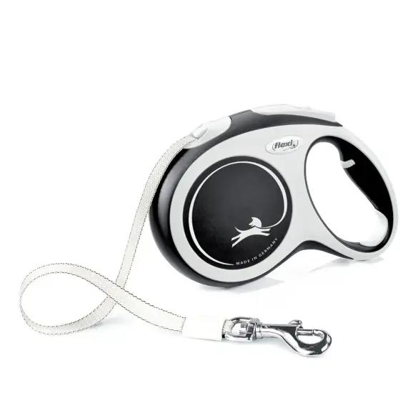 Рулетка FLEXI New Comfort L 60кг 5м шлея, черный