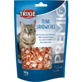 50г Лакомство "TRIXIE PREMIO" для кошек, сэндвичи с тунцом ,без глютена