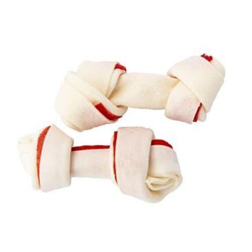 Лакомство для собак "Harper" Кость узловая двухцветная 2, 5", 1кг