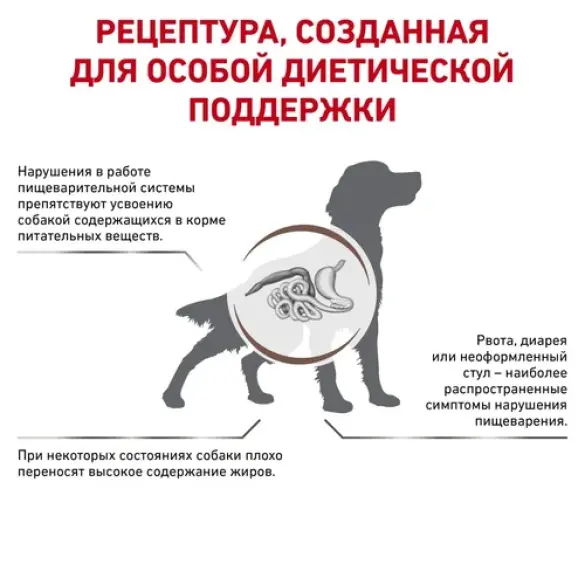 12кг Корм ROYAL CANIN Gastrointestinal Low Fat диета для собак при нарушениях пищеварения и экзокринной недостаточности поджелудочной железы